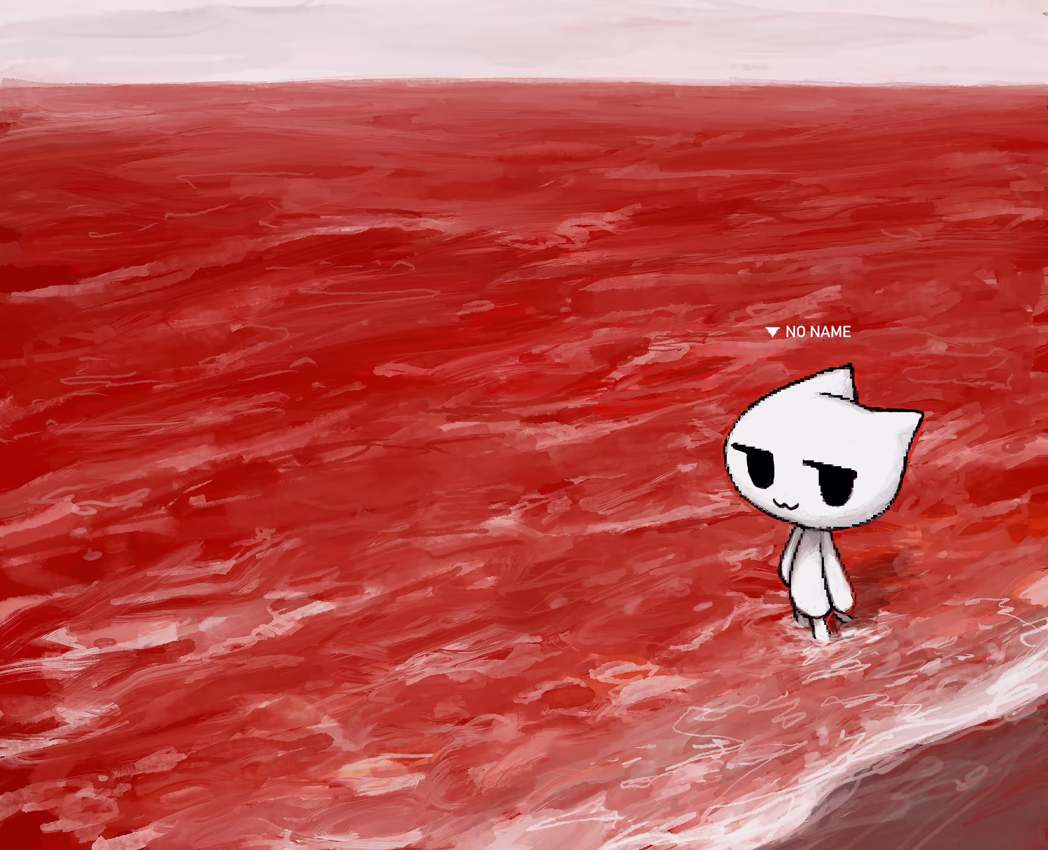 [ОТРЕДАКТИРОВАНО] стоит у берега лужи